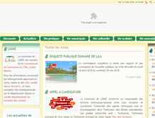 Tablet Screenshot of mairie-linxe.fr